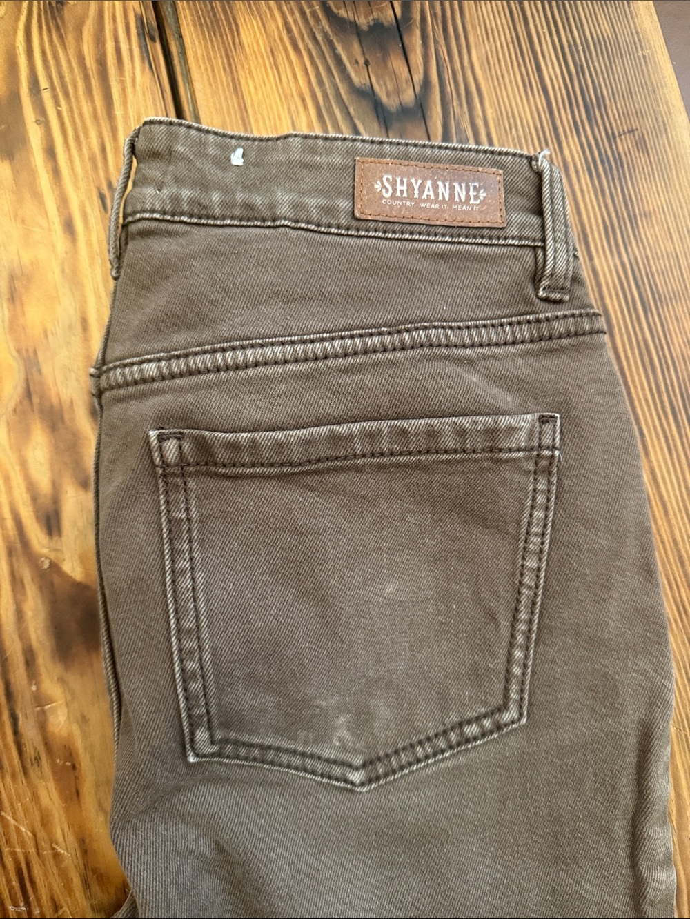 Shyanne woman’s  Brown relaxed  flare Jeans -
